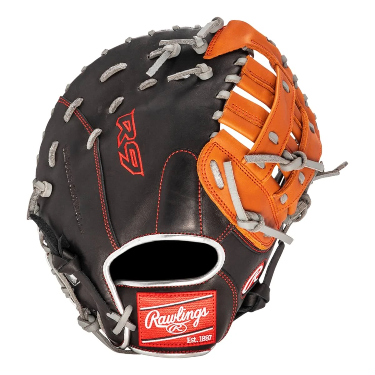 Rawlings R9 ContoUR Fit 12" Youth Baseball First Base Mitt - Image 8