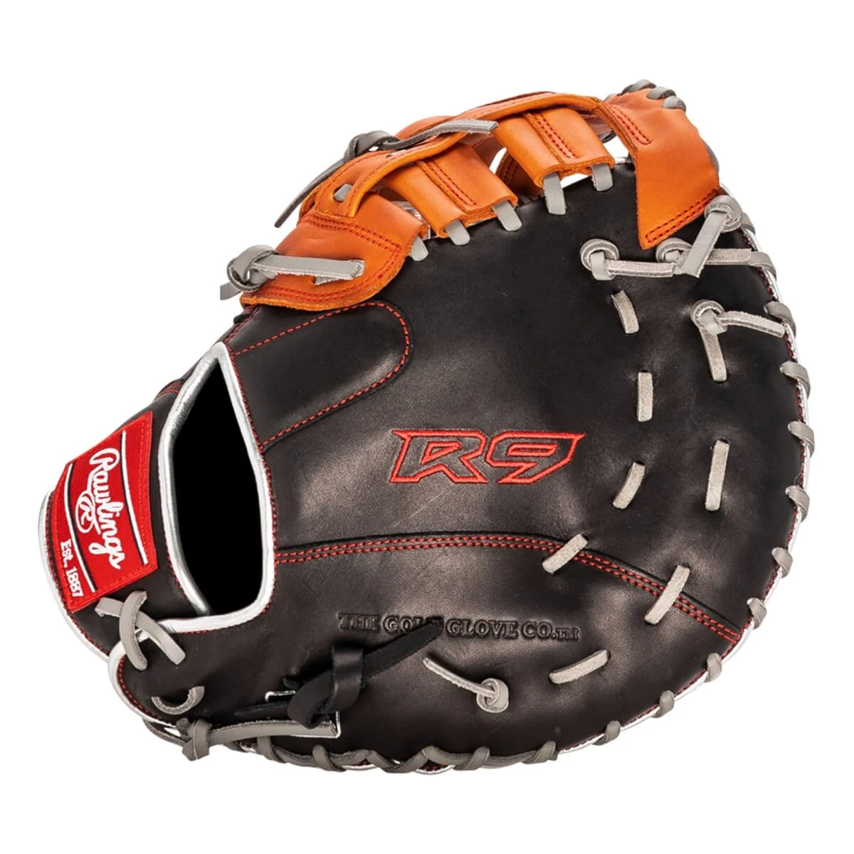 Rawlings R9 ContoUR Fit 12" Youth Baseball First Base Mitt - Image 12